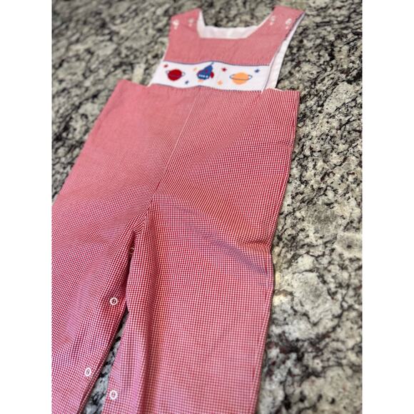 Little English long all boys size 4t space smocked - Picture 2 of 9